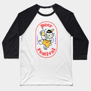 Beer Festival Vintage Baseball T-Shirt